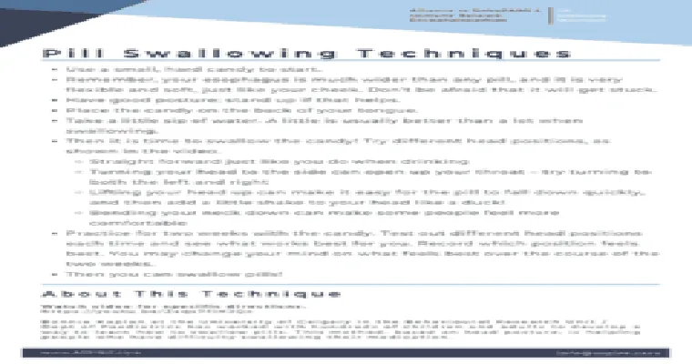 Pill-Swallowing Methods for Simplifying Medication Administration