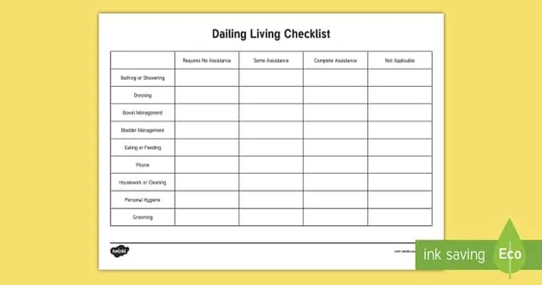 Understanding Activities of Daily Living: Checklists, Assessments, and More